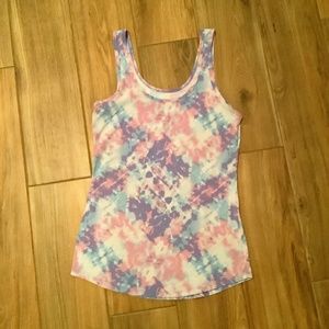 Tie dye sports tank top